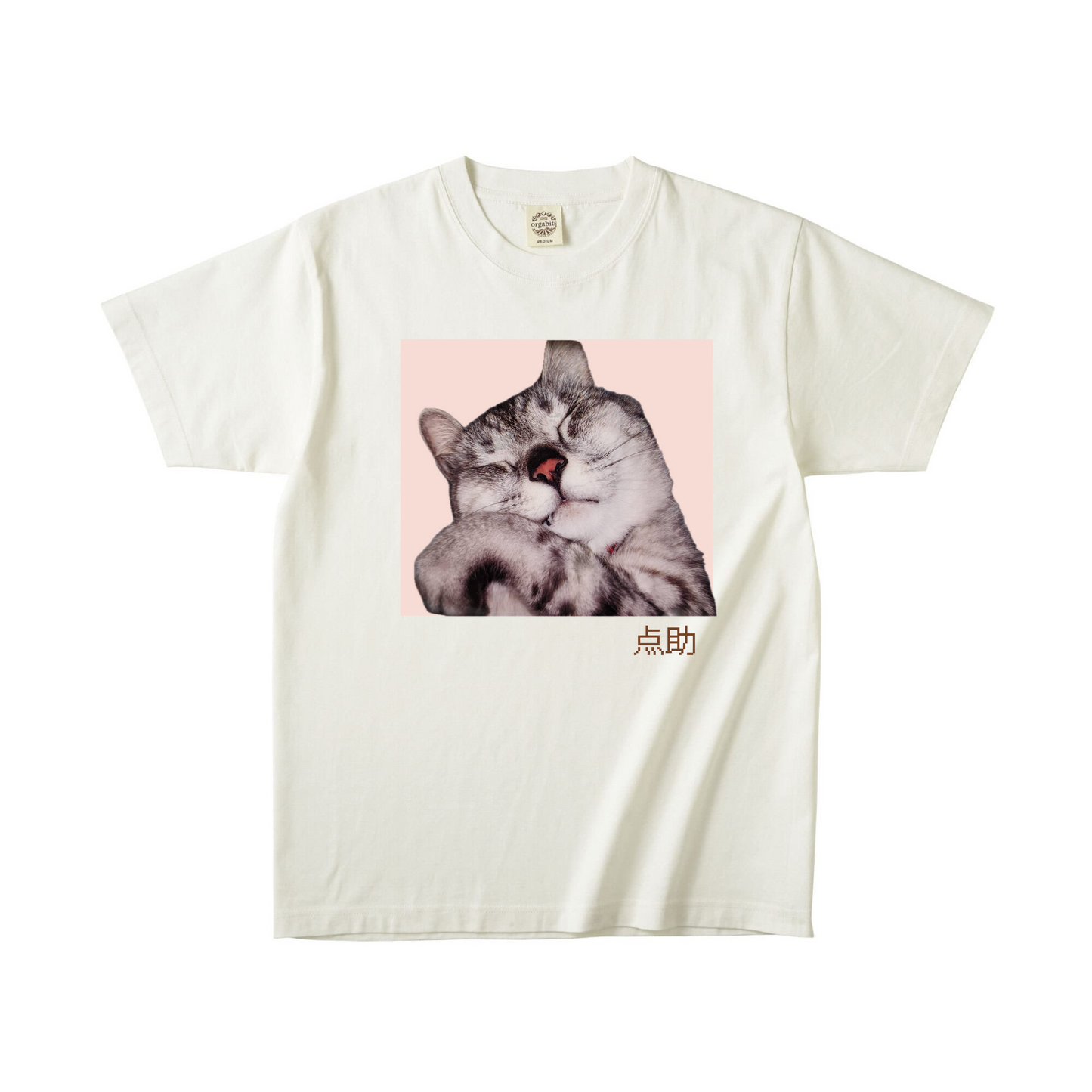 ナチュラルオーガニック半袖Tシャツ Sサイズ 点助
