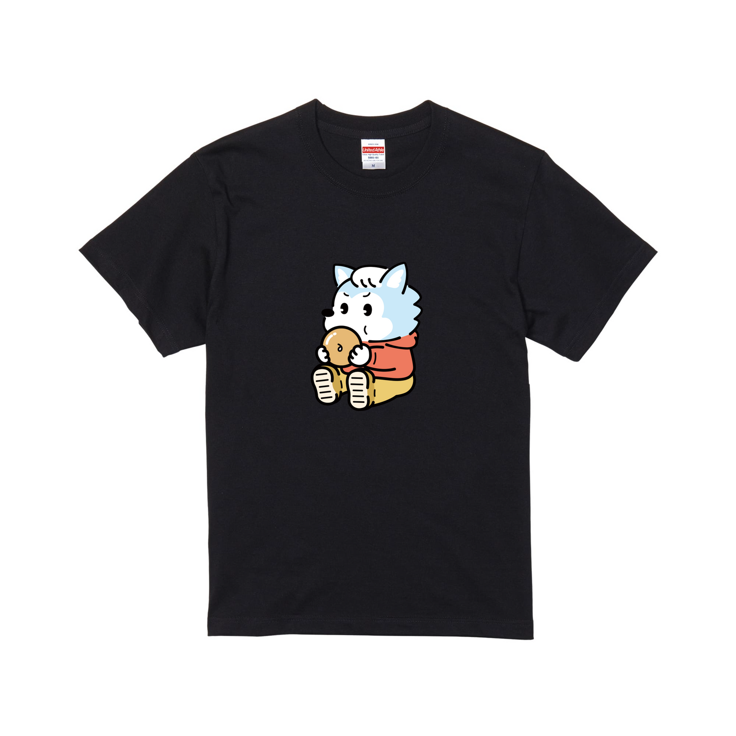 ブラックスタンダード半袖Tシャツ Lサイズ アオン