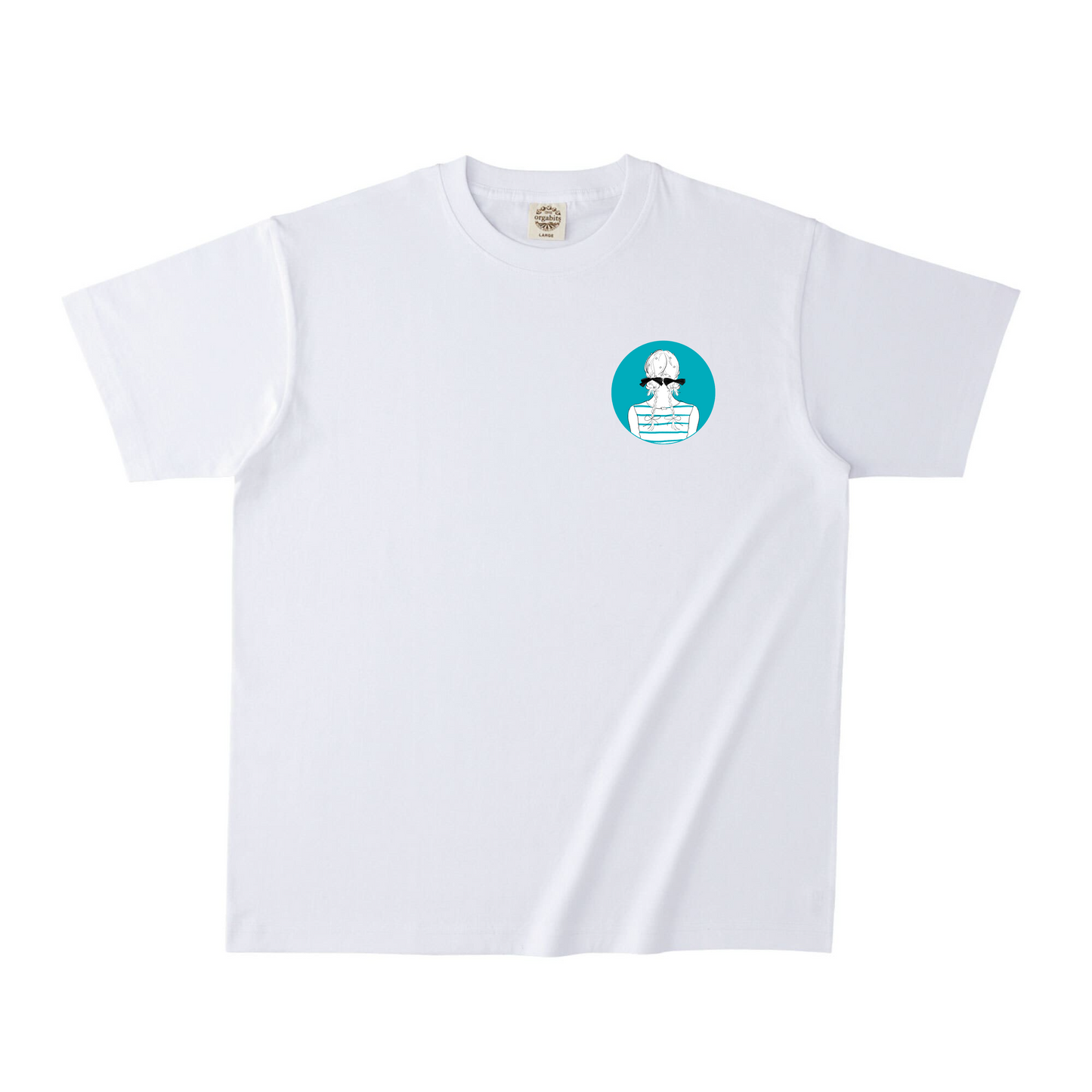 ホワイトオーガニック半袖Tシャツ Mサイズ