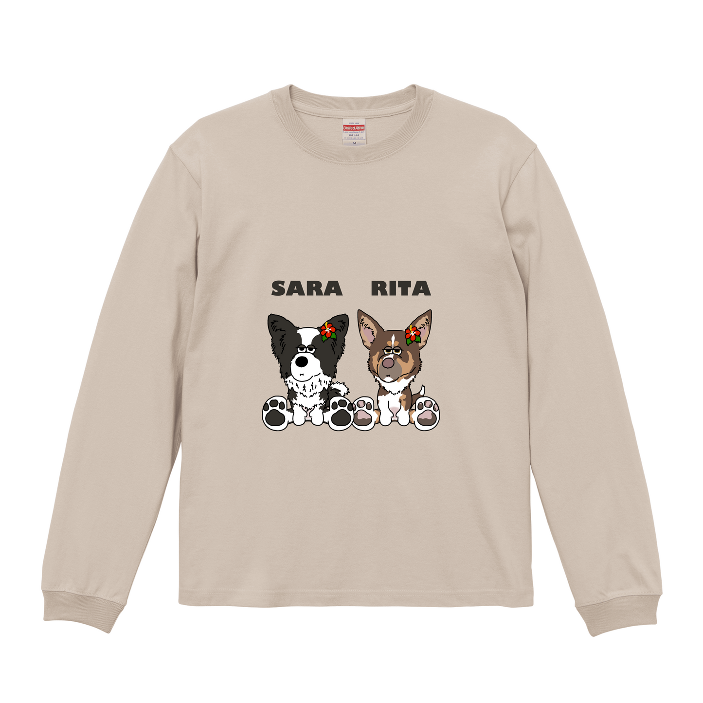 サンドベージュロングスリーブTシャツ XLサイズ