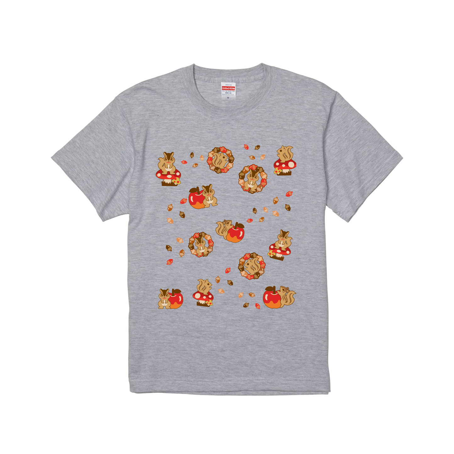 スタンダード半袖Tシャツ "little shop" 小さなリスの雑貨屋さん 20240916_01