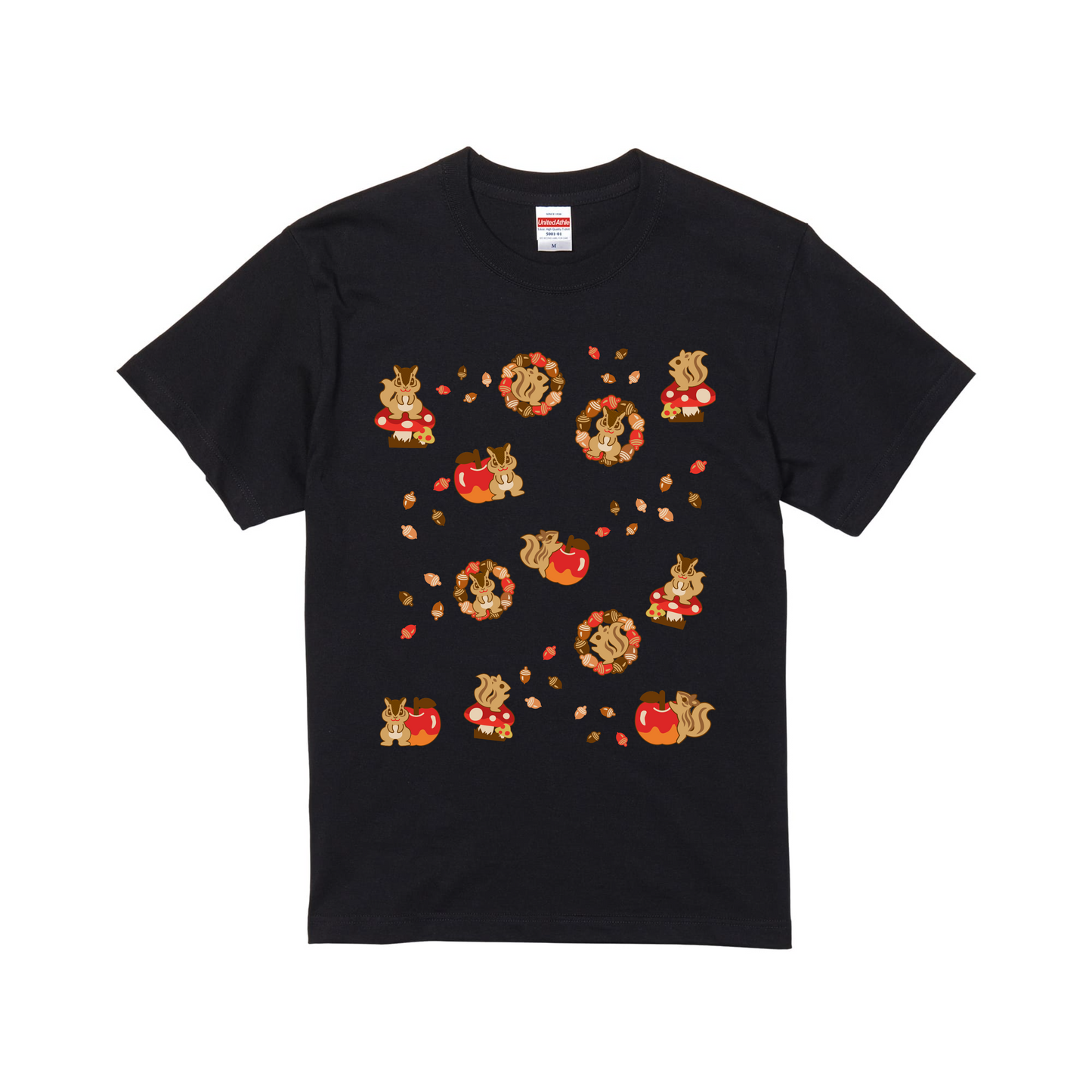 スタンダード半袖Tシャツ "little shop" 小さなリスの雑貨屋さん 20240916_01