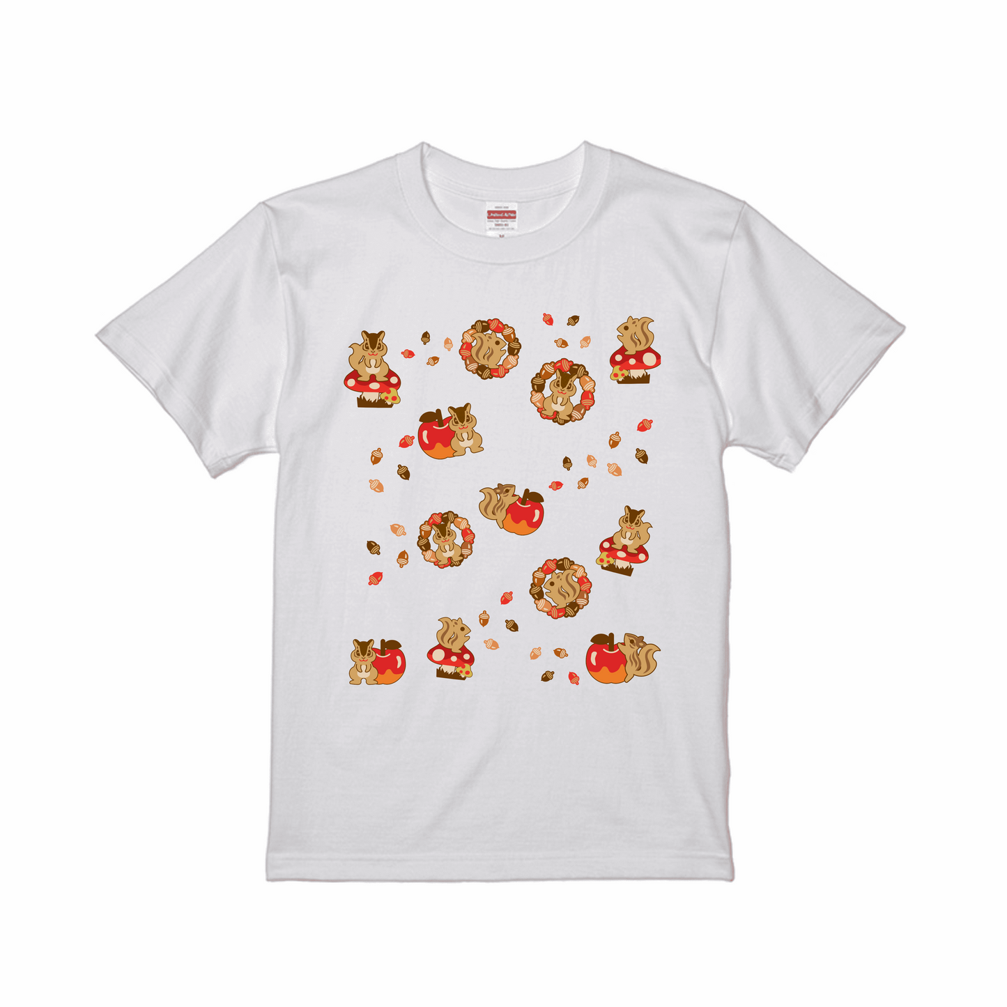 スタンダード半袖Tシャツ "little shop" 小さなリスの雑貨屋さん 20240916_01