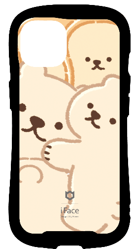 iFace reflectionインナーシート iPhone14 食べ物 パン アニマル くま