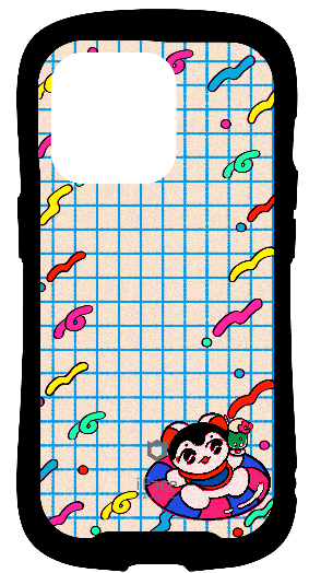 iFace reflectionインナーシート iPhone14Pro キャラクター 狐 虎 犬はりこ 装飾 ネオン看板