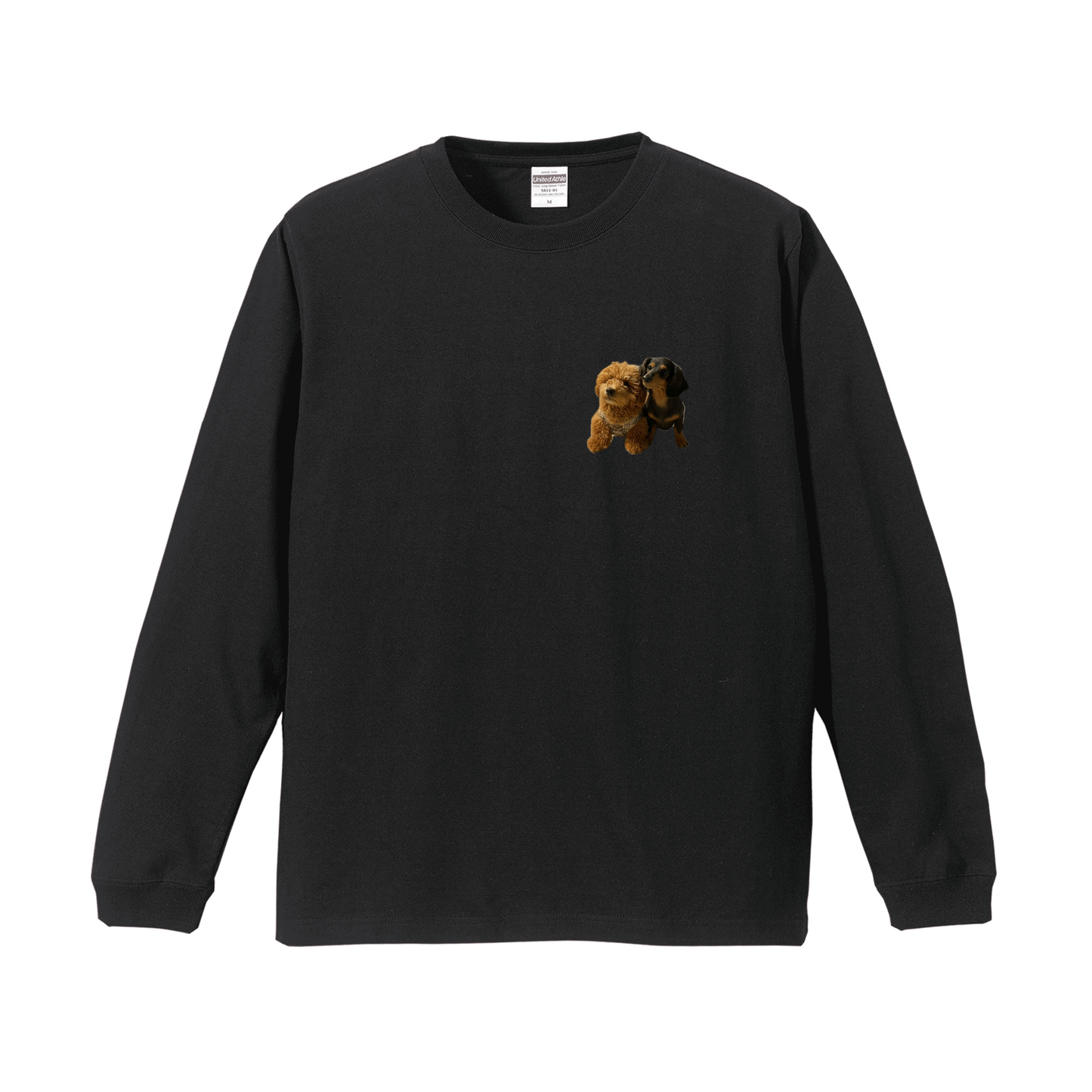 ブラックロングスリーブTシャツ Mサイズ