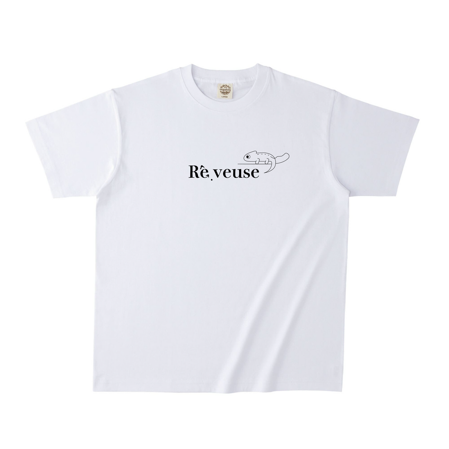 ホワイトオーガニック半袖Tシャツ Lサイズ