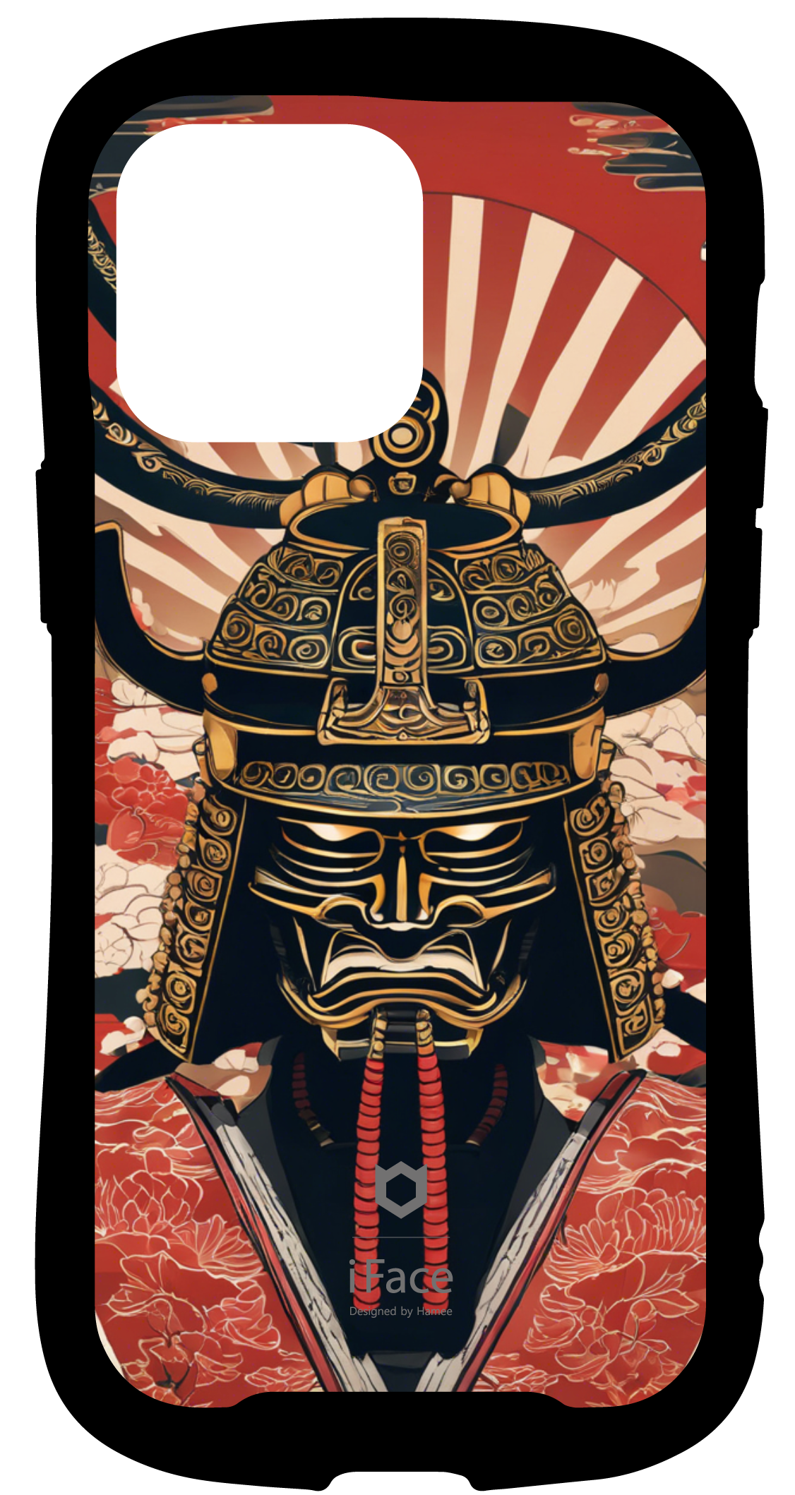 iFace reflectionインナーシート iPhone14ProMax traditional Japanese art style samurai helmet