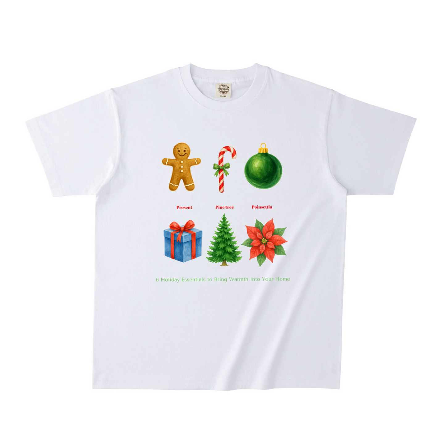 ホワイトオーガニック半袖Tシャツ Sサイズ
