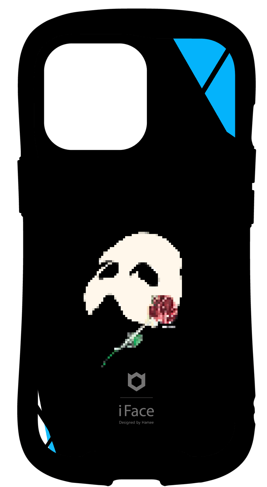 iFace reflectionインナーシート iPhone13Pro オリジナルスタンプ モノクロ