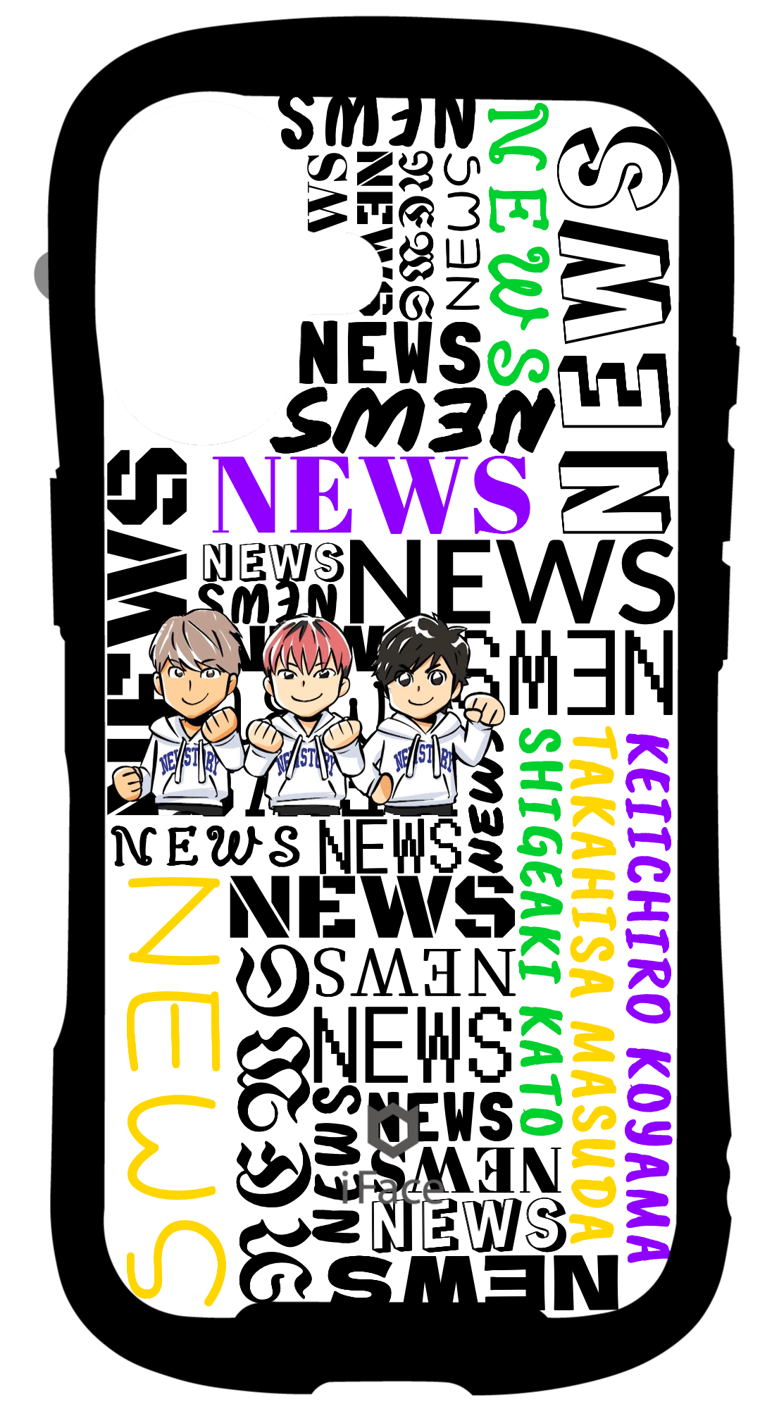 iFace reflectionインナーシート iPhone16 Takahisa Masuda NEWS TAKAHISA MASUDA SIGEAKI KATO KEIICHI SHIGEAKI KATO KEIICHIRO KOYAMA