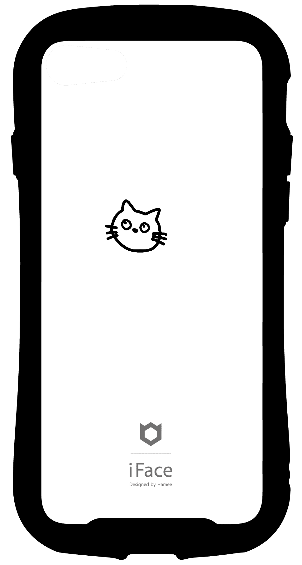 iFace インナーシート iPhone SE 2022/SE 2020/8/7 オリジナルスタンプ モノクロ