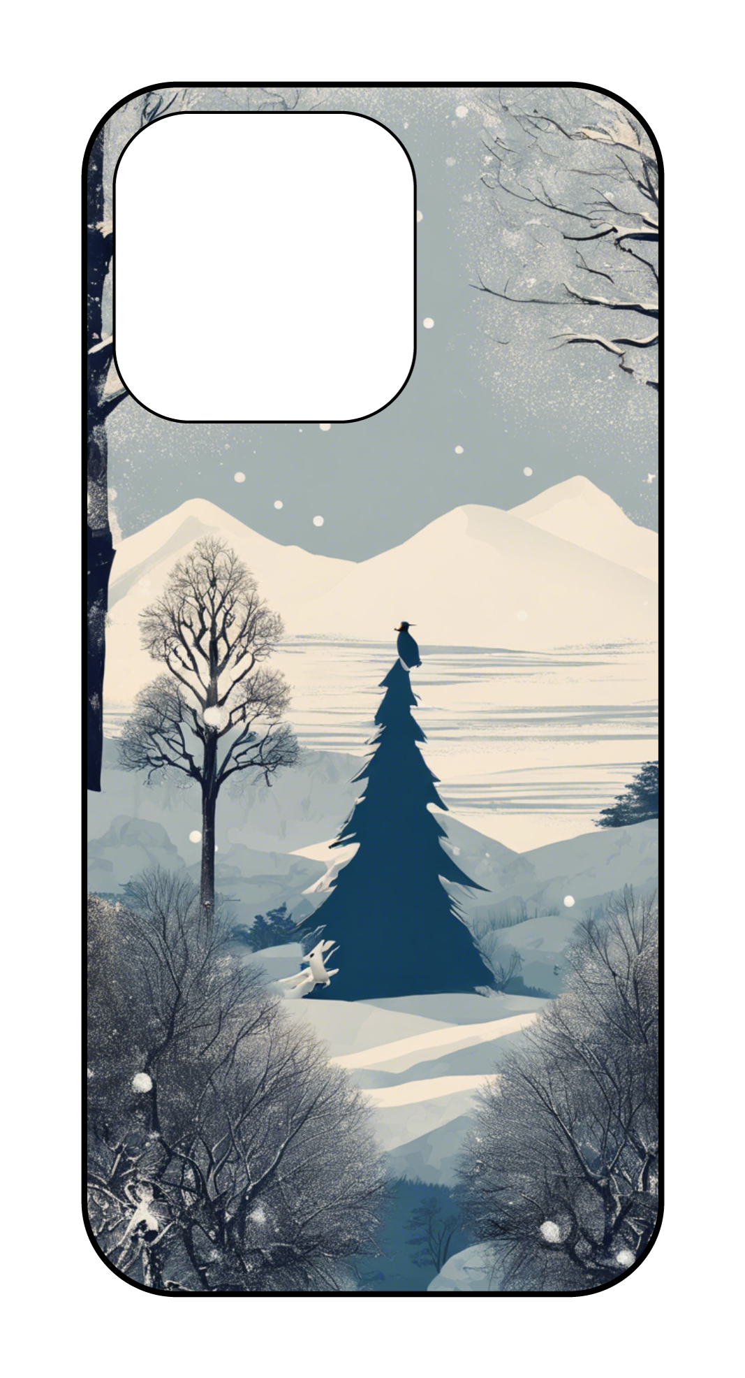 カスタマイズスマホケース iPhone13Pro 雪だるま