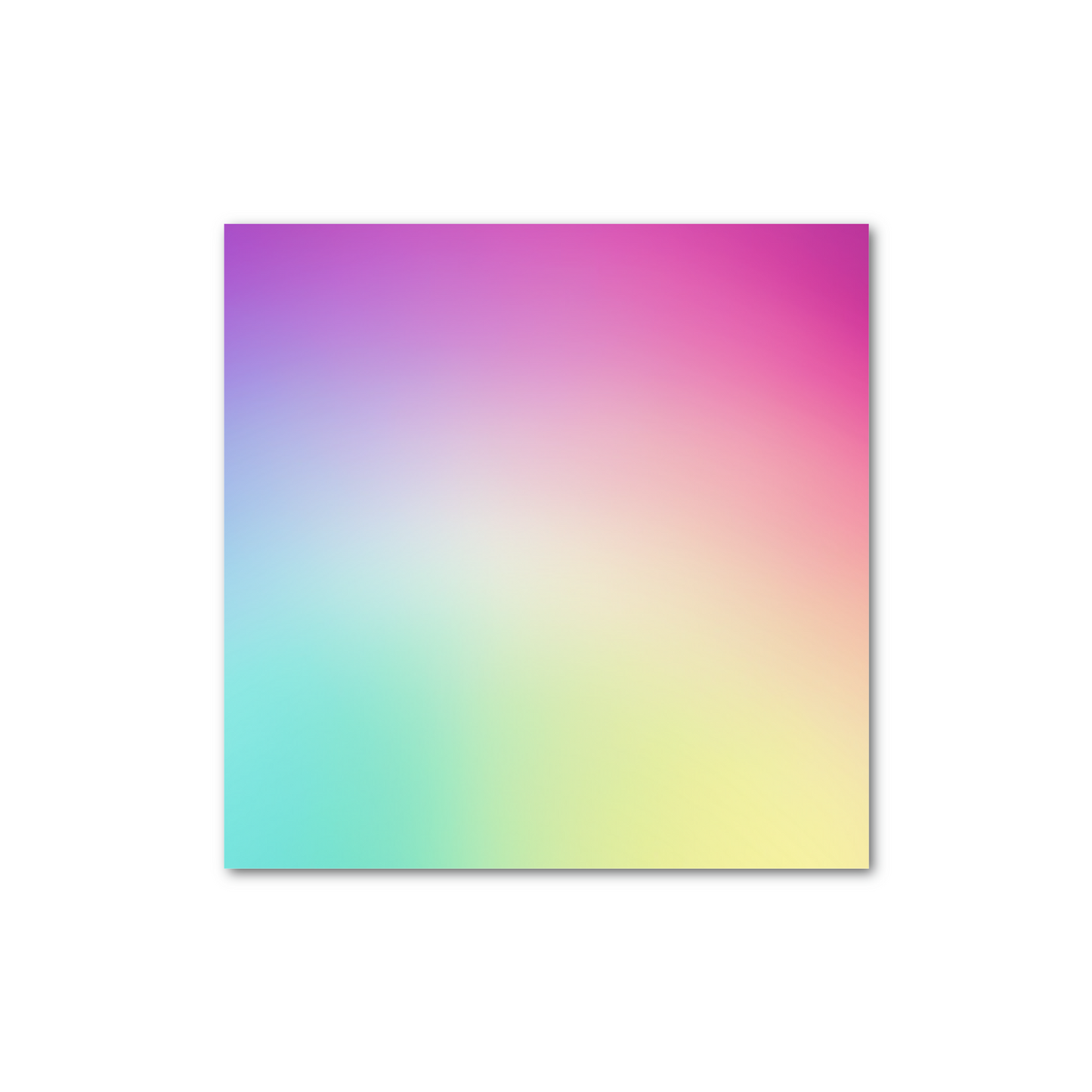 ペーパーウエイト(10cm × 10cm、厚さ2cm) アクリル