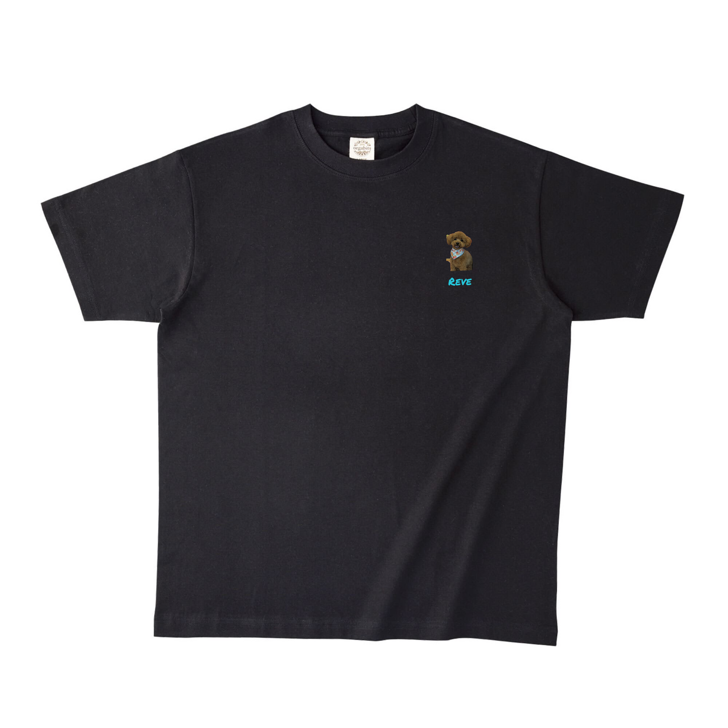 ブラックオーガニック半袖Tシャツ Mサイズ