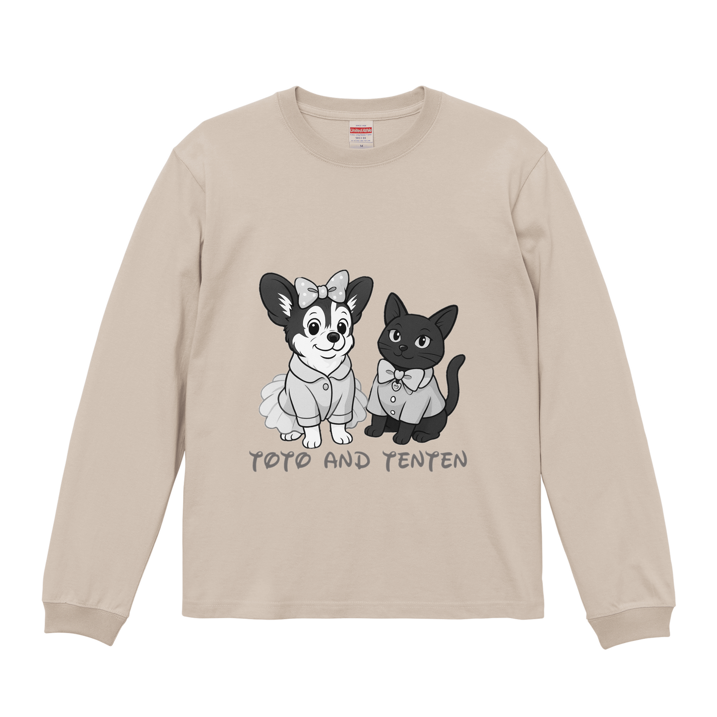 サンドベージュロングスリーブTシャツ Mサイズ