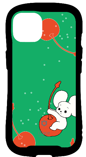 iFace reflectionインナーシート iPhone14 レトロ メロンソーダ キャラクター シラタマ