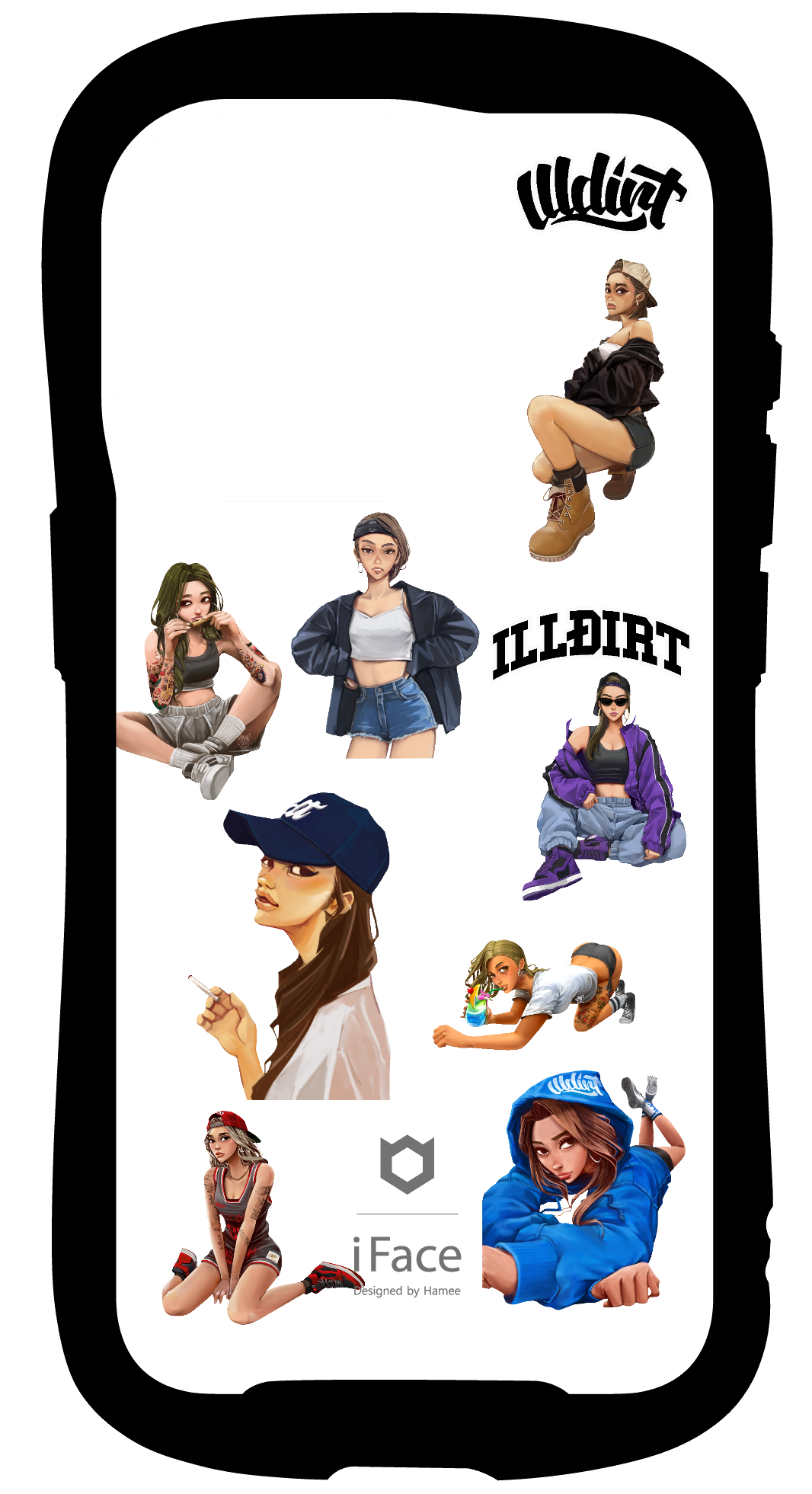 iFace reflectionインナーシート iPhone15Pro GAL LOGO