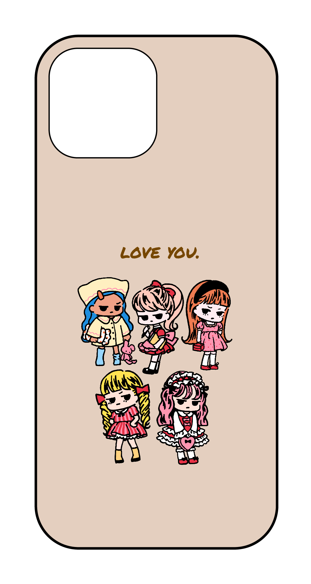 カスタマイズスマホケース iPhone15 Always by your side NATSUMI's phone foever young summer future .723 smile.723 puwaminato ☻☻☻ ☀︎ promise love yourself love yourself.