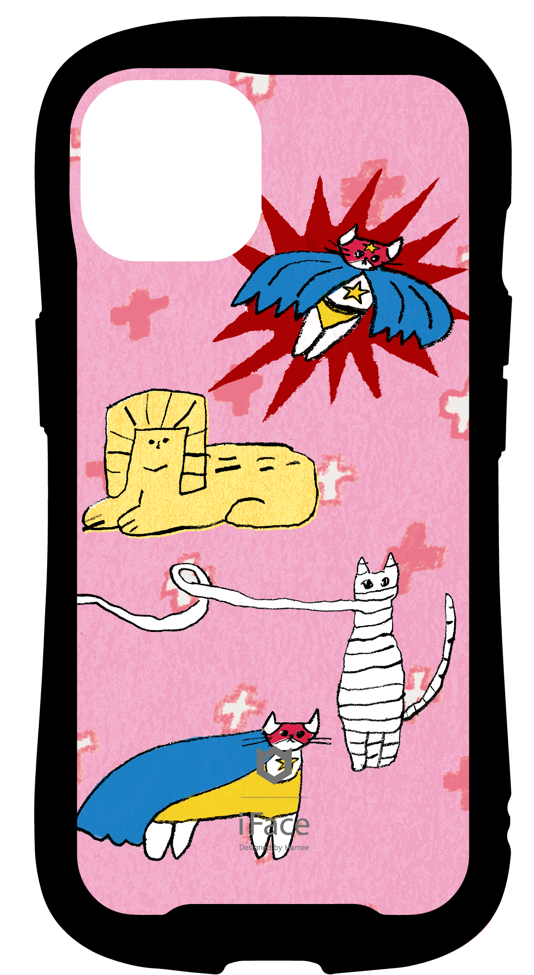 iFace reflectionインナーシート iPhone14 どうぶつ ねこ いぬ