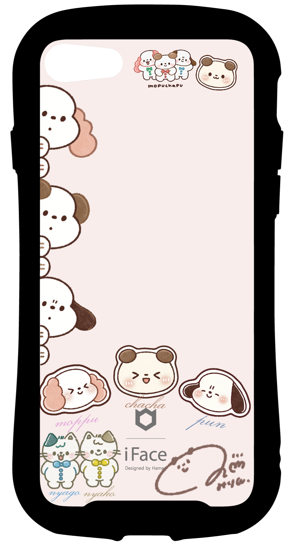 iFace reflectionインナーシート iPhone SE 2022/SE 2020/8/7 キャラクター ちゃちゃ もっぷ ぷん chacha pun moppu nyago nyako 🙈🌷