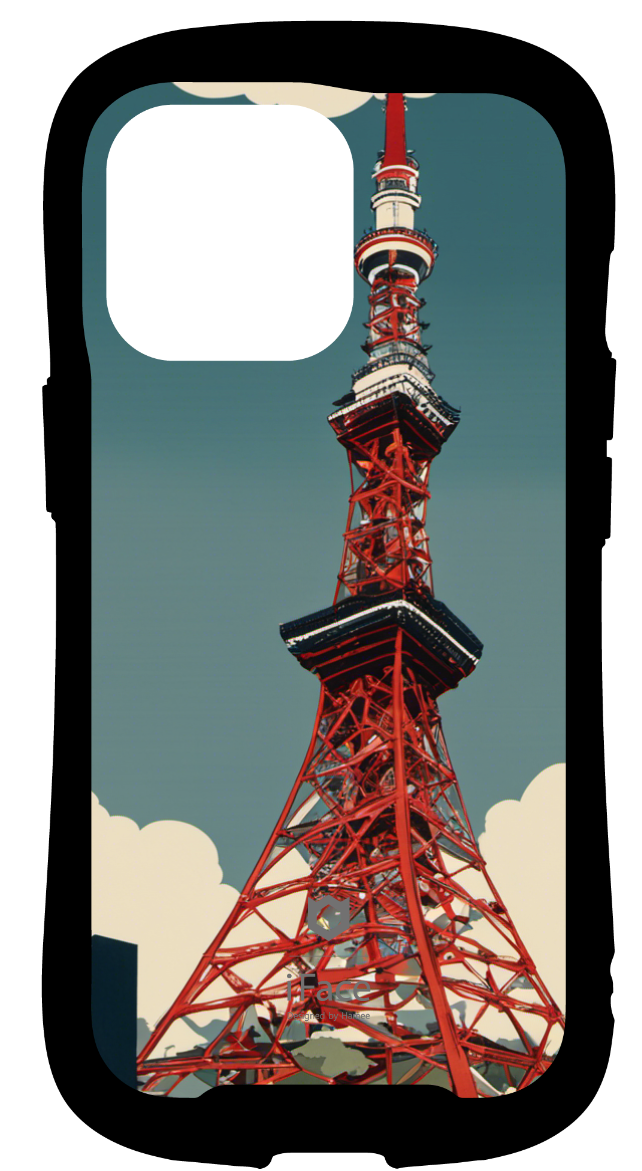 iFace reflectionインナーシート iPhone13Pro 東京タワーの浮世絵