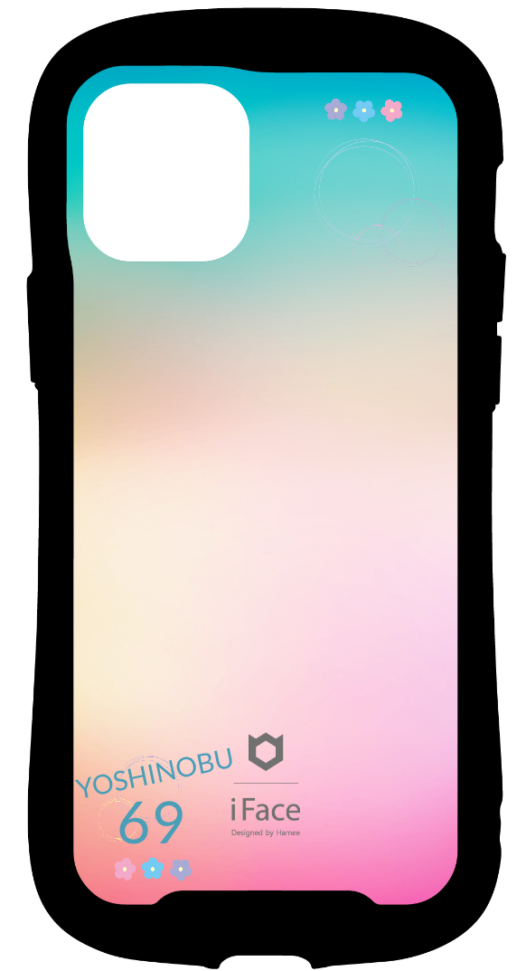 iFace reflectionインナーシート iPhone 12/12 Pro iFace 花 グラデーション シンプル ポップ 69 YOSHINOBU