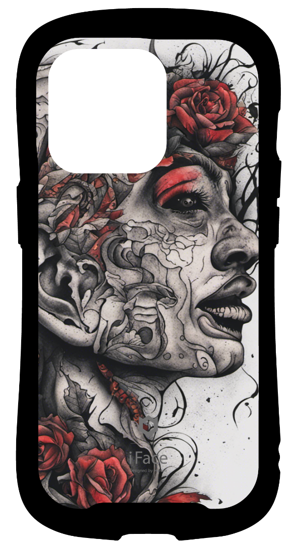 iFace reflectionインナーシート iPhone14Pro タトゥー ホラー