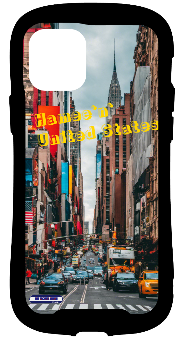 iFace reflectionインナーシート iPhone 12/12 Pro Street New York colorful Hamee`n` United States オリジナルスタンプ ポップ