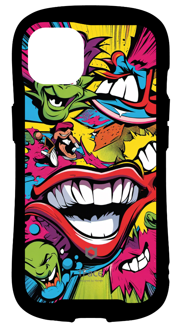 iFace reflectionインナーシート iPhone13 海 綺麗 iFace グラデーション キャンディ 海 東京 モノクロ ポップ 日本 ビーチ 街並み Smile mark