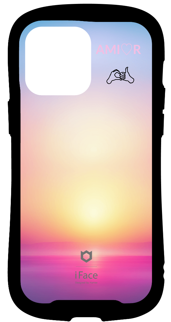iFace reflectionインナーシート iPhone14ProMax Seamless patterns, キラキラ iFace グラデーション モノクロ AMI♡R