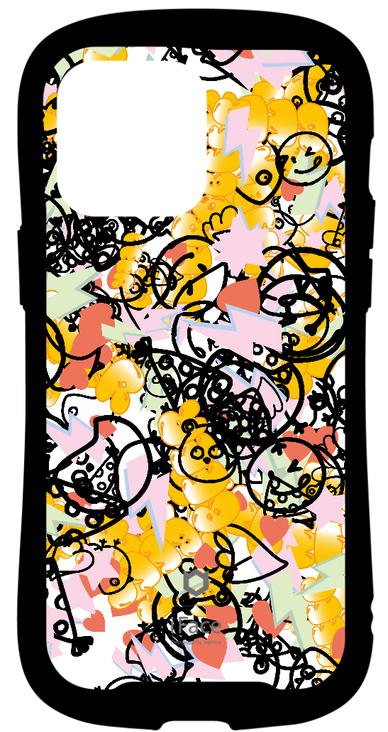 iFace reflectionインナーシート iPhone14ProMax いらすとや 食べ物 AI グラデーション nakashima