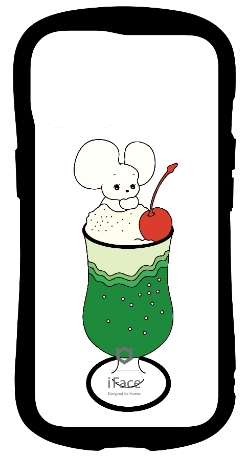 iFace reflectionインナーシート iPhone15 キャラクター シラタマ レトロ グミ メロンソーダ