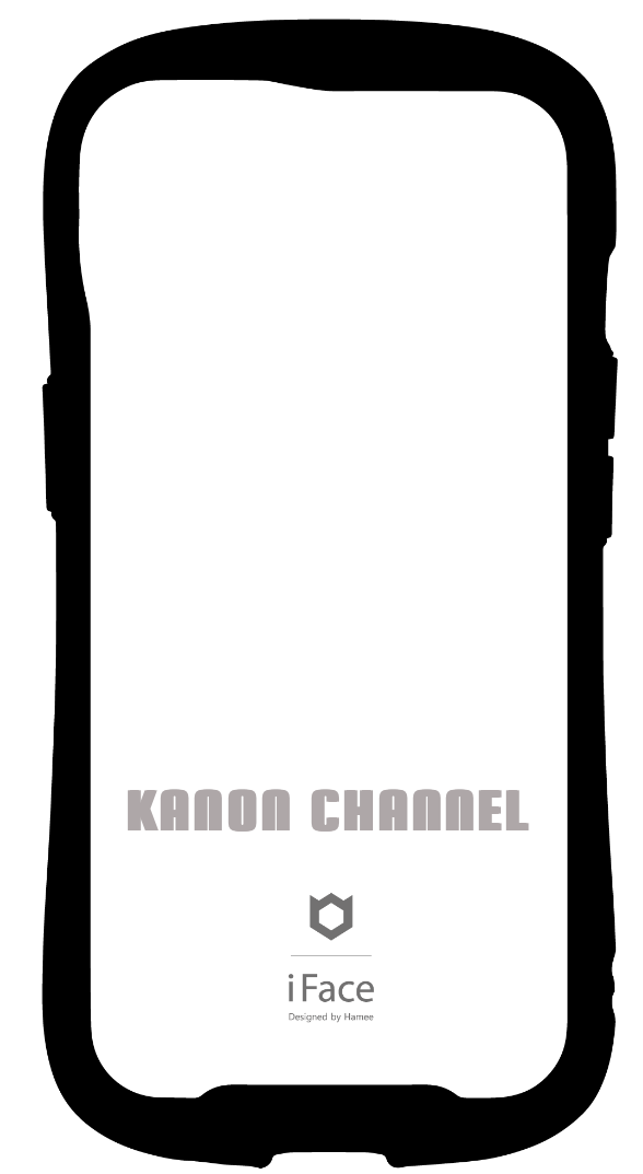 iFace reflectionインナーシート iPhone13 KANON CHANNEL  iFace モノクロ