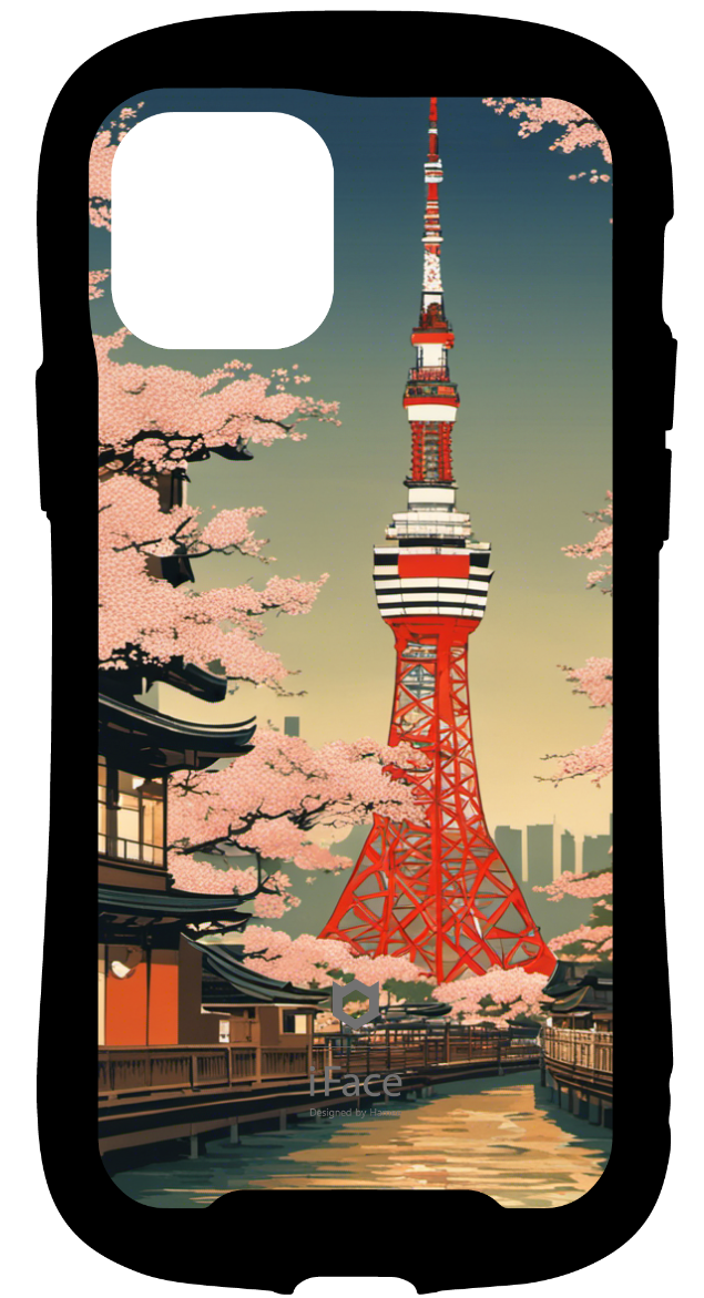 iFace reflectionインナーシート iPhone 12/12 Pro 東京タワーの浮世絵