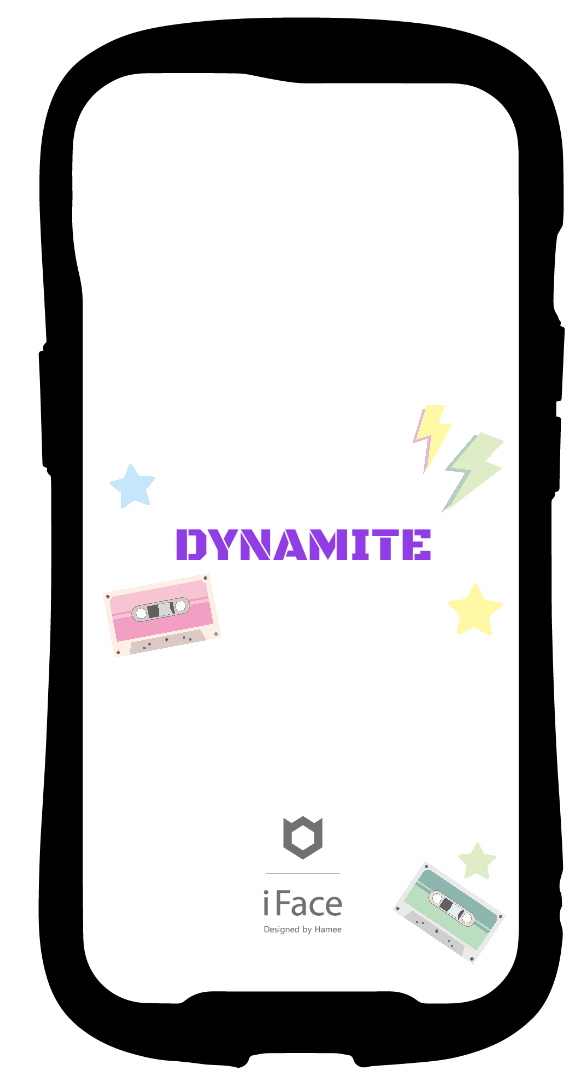 iFace reflectionインナーシート iPhone13 オリジナルスタンプ レトロ DYNAMITE ゆめかわ ポップ シンプル