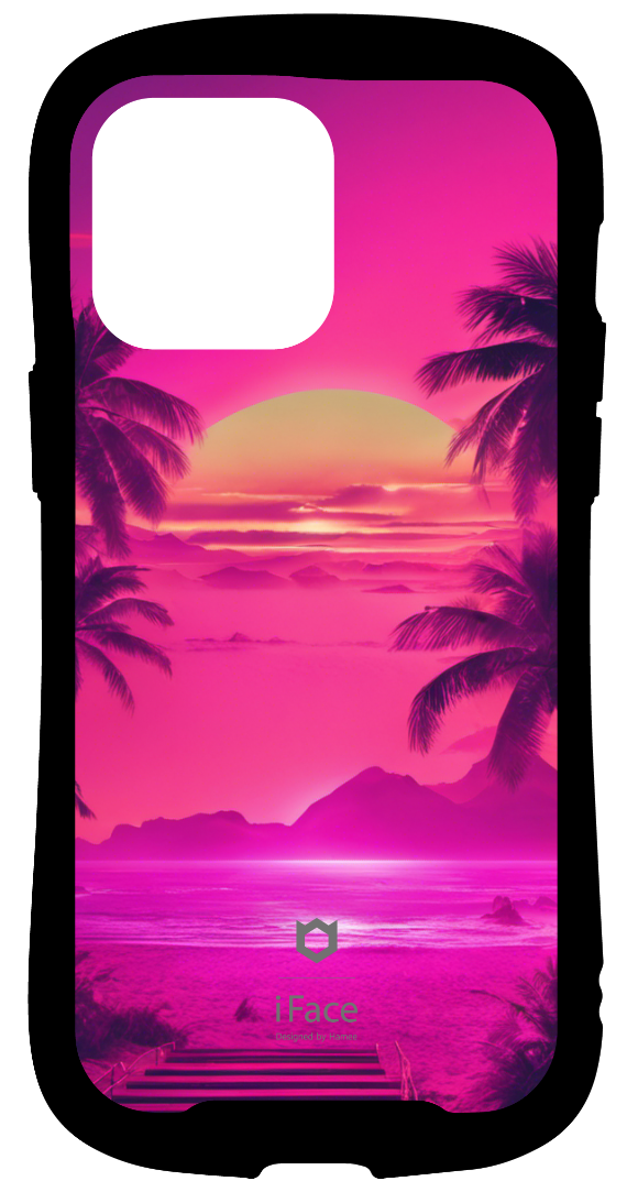 iFace reflectionインナーシート iPhone14ProMax ううう iFace ポップ ビーチ