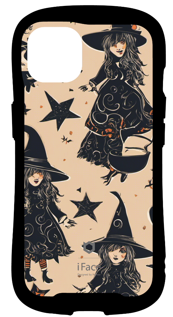iFace reflectionインナーシート iPhone13 Seamless patterns, 魔女