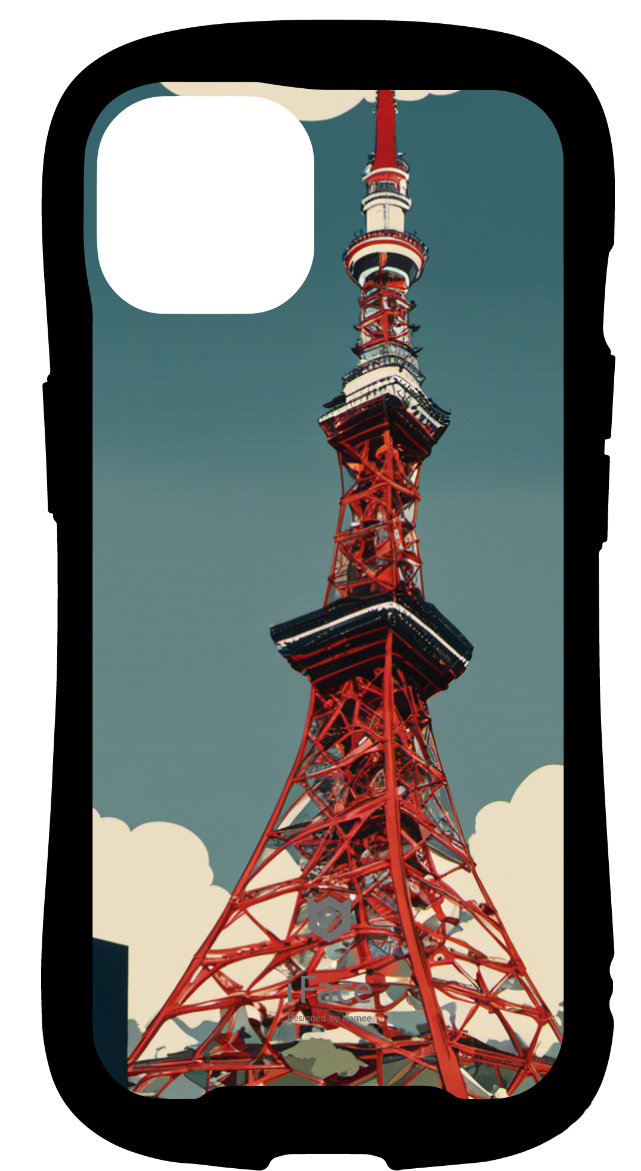 iFace reflectionインナーシート iPhone14 東京タワーの浮世絵