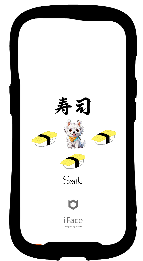 iFace reflectionインナーシート iPhone13Pro Dog anime small オリジナルスタンプ 日本