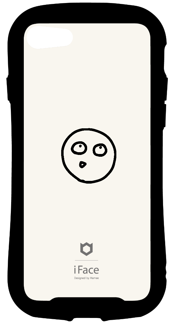 iFace reflectionインナーシート iPhone SE 2022/SE 2020/8/7 オリジナル 単色 オリジナルスタンプ モノクロ