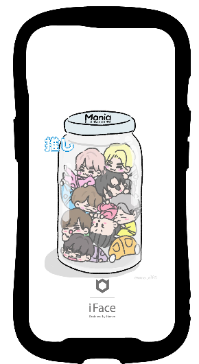 iFace reflectionインナーシート iPhone14 オリジナルスタンプ 推し活