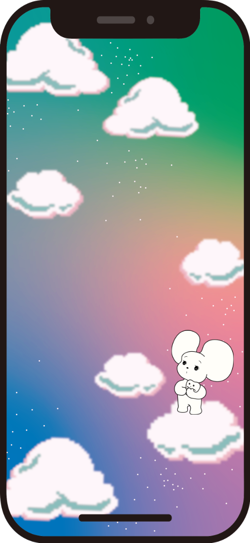 スマホ待受画像 空 キャラクター シラタマ