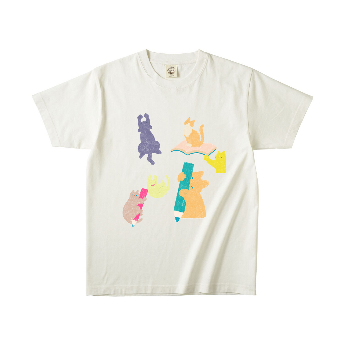 オーガニック半袖Tシャツ コットン
ナチュラル
XLサイズ cat