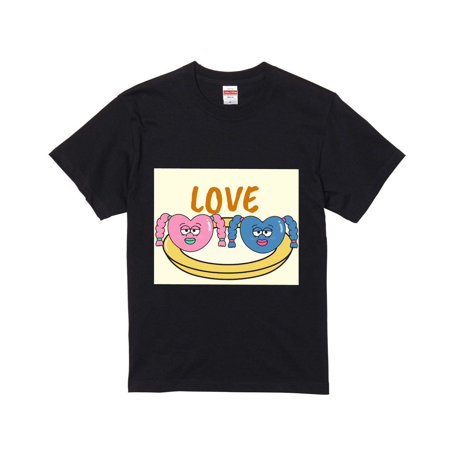 ブラックスタンダード半袖Tシャツ Mサイズ LOVE