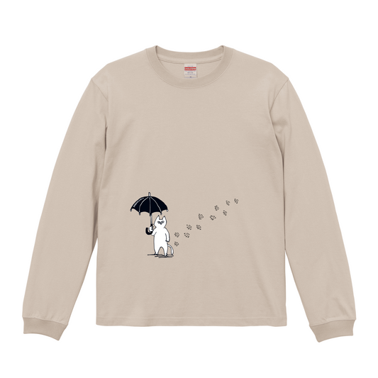 サンドベージュロングスリーブTシャツ Lサイズ