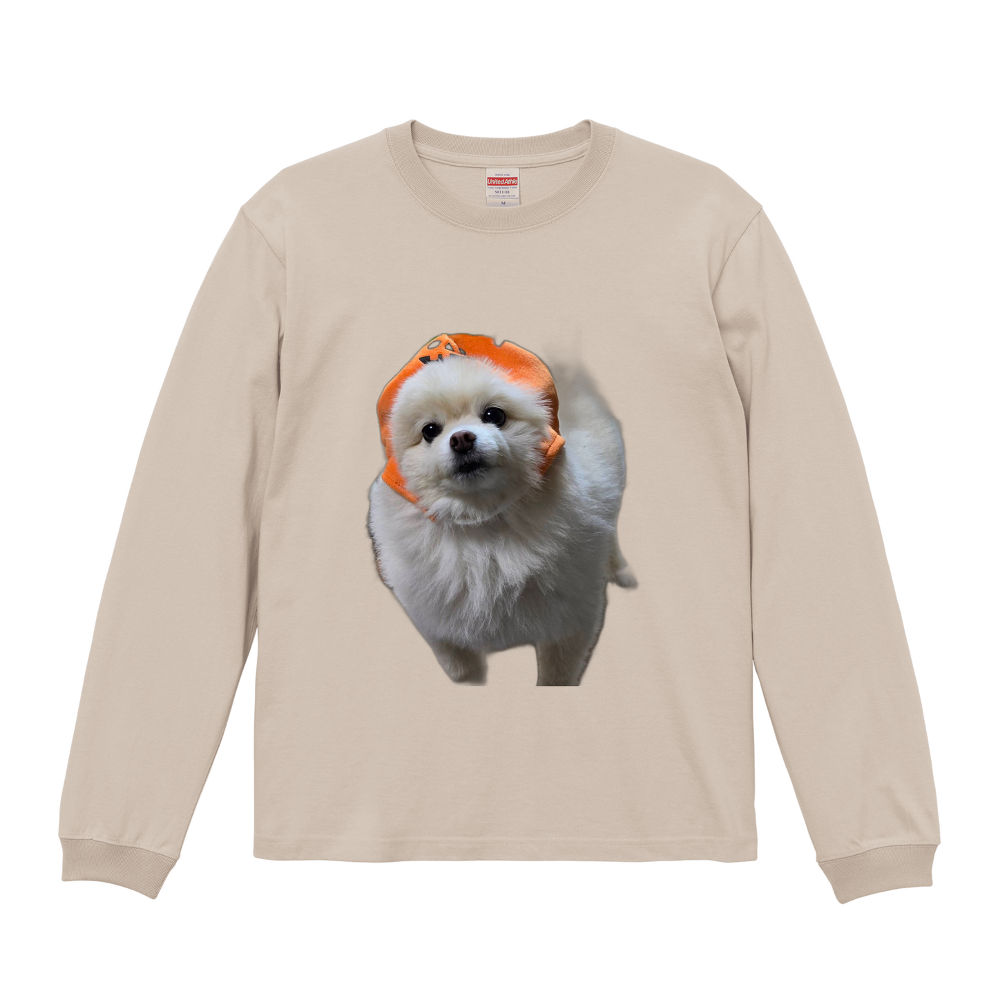 サンドベージュロングスリーブTシャツ Lサイズ