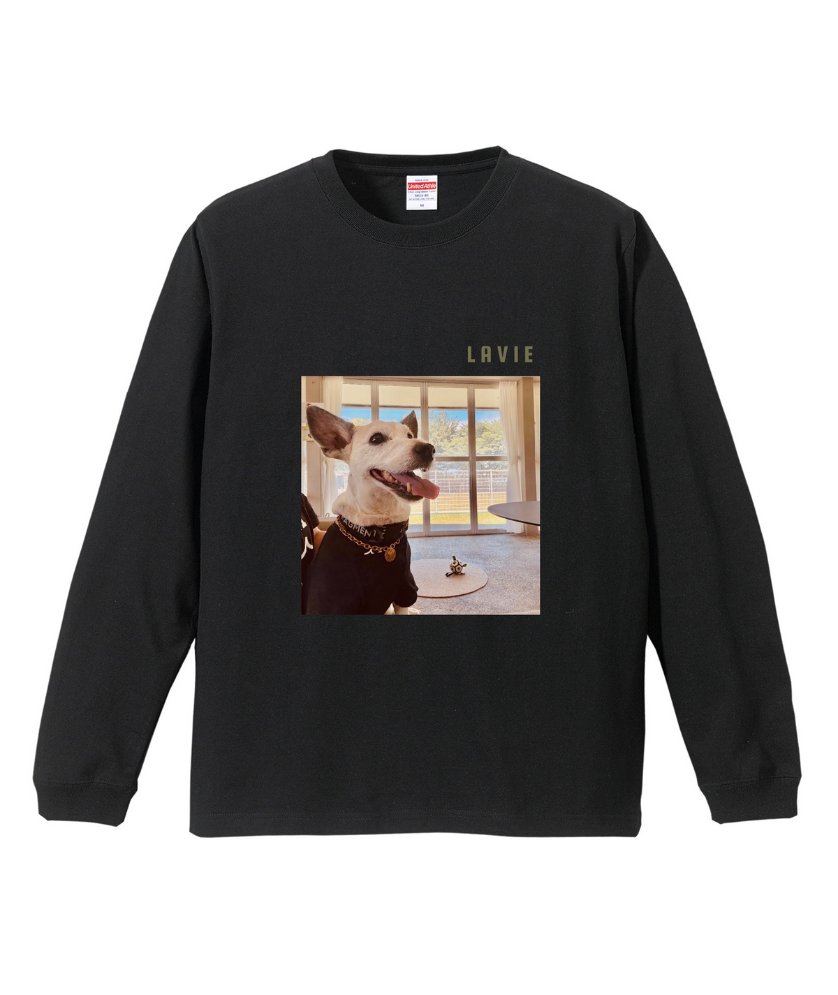 ブラックロングスリーブTシャツ Mサイズ