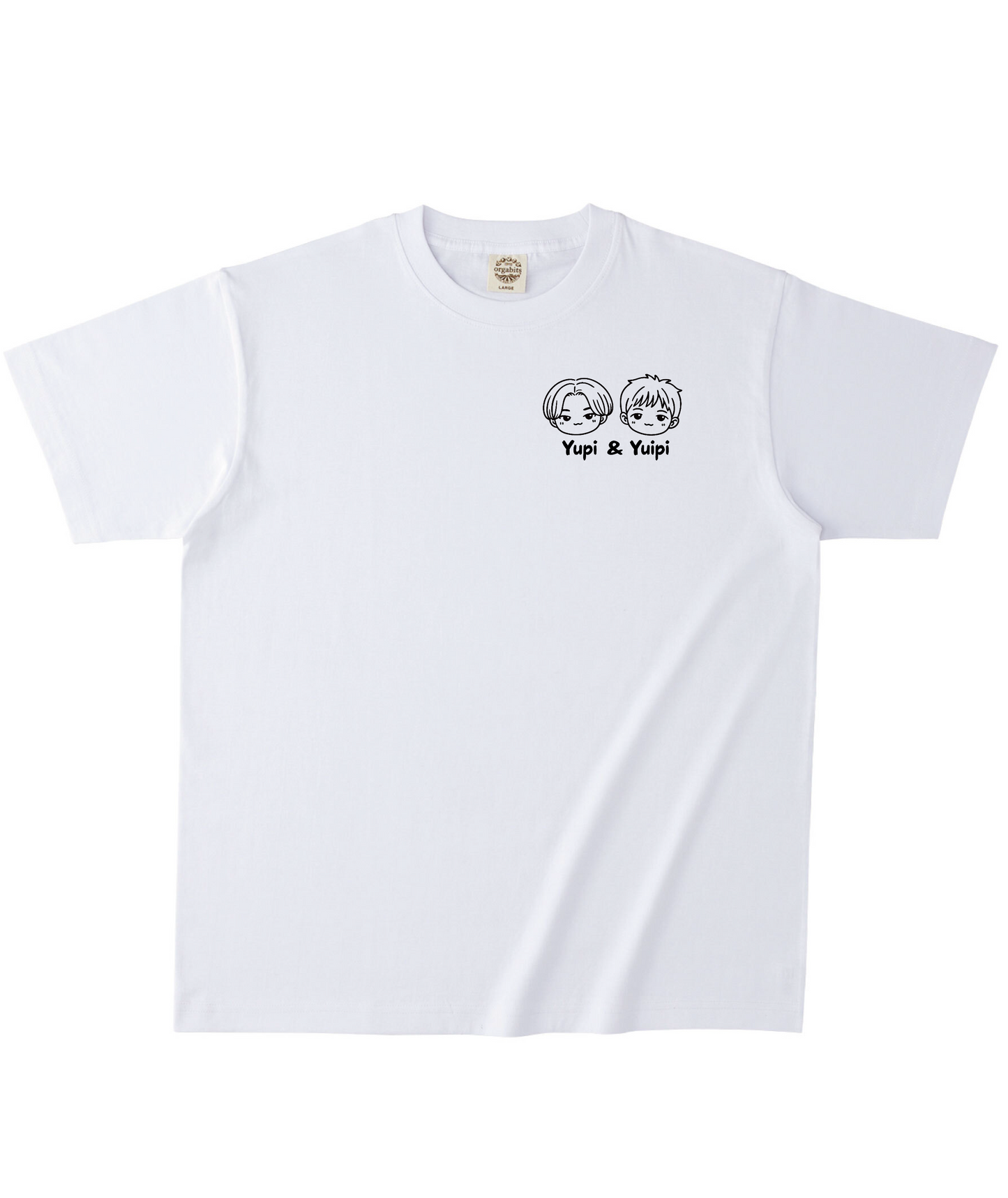 ホワイトオーガニック半袖Tシャツ XLサイズ