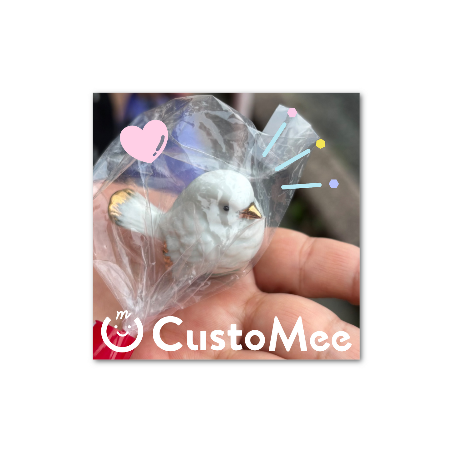 ペーパーウエイト（10cm × 10cm、厚さ2cm） アクリル